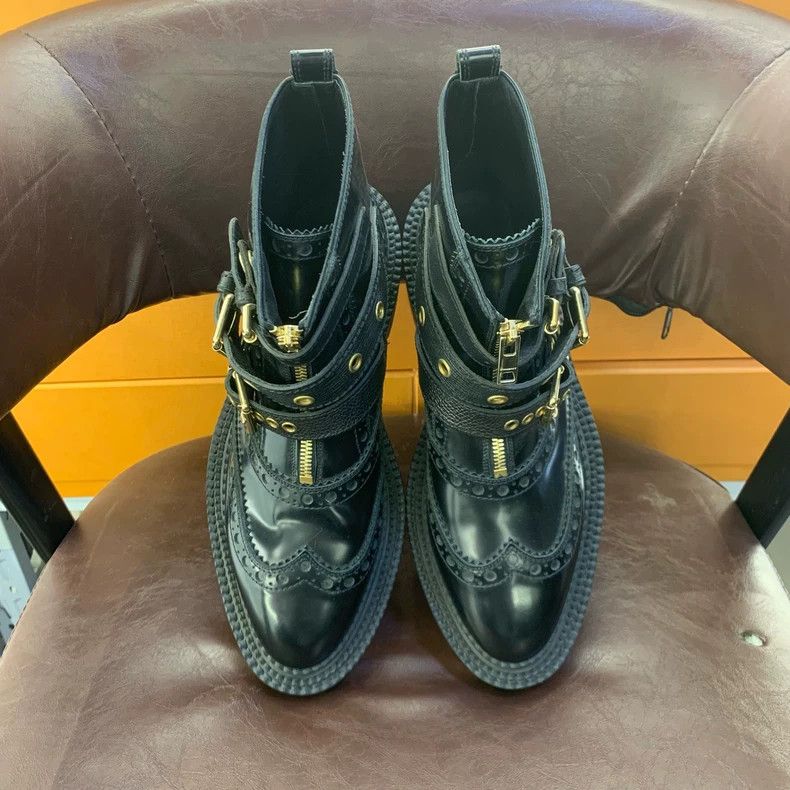 Burberry New Burberry High-Top Leather Boots Size US 9 / IT 39 - 3 Thumbnail