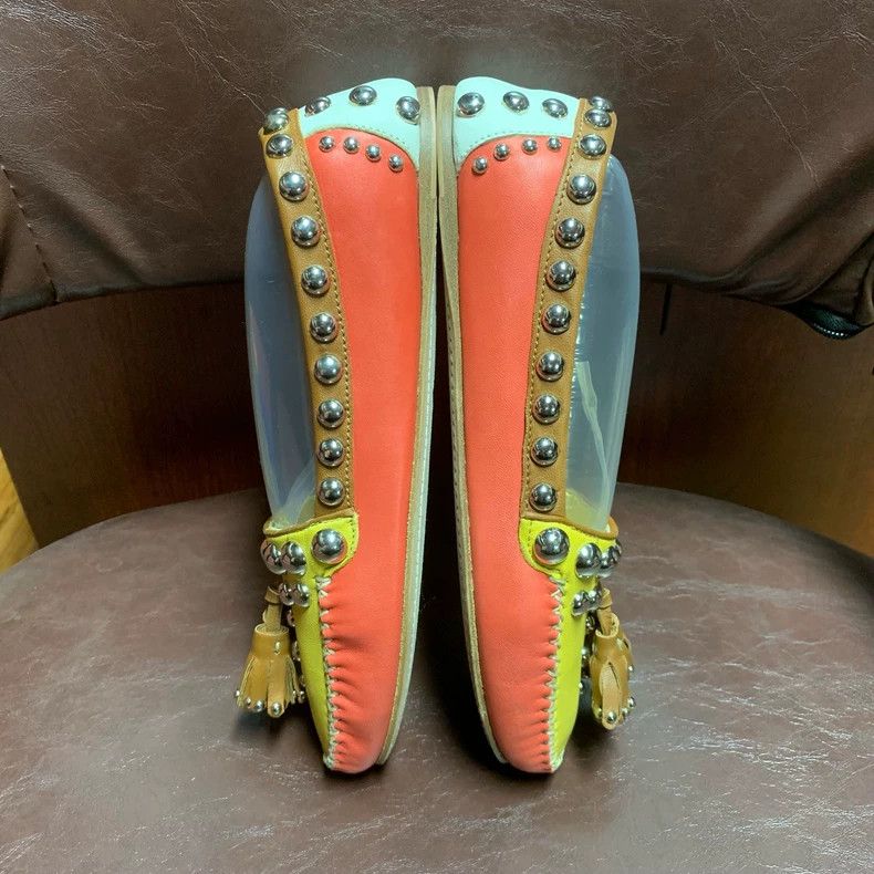 Prada Prada Flat Shoes with Studs and Tassels Size US 6 / IT 36 - 4 Thumbnail