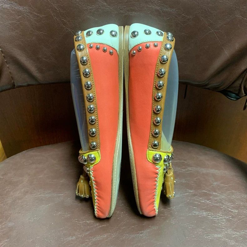 Prada Prada Flat Shoes with Studs and Tassels Size US 6 / IT 36 - 5 Thumbnail