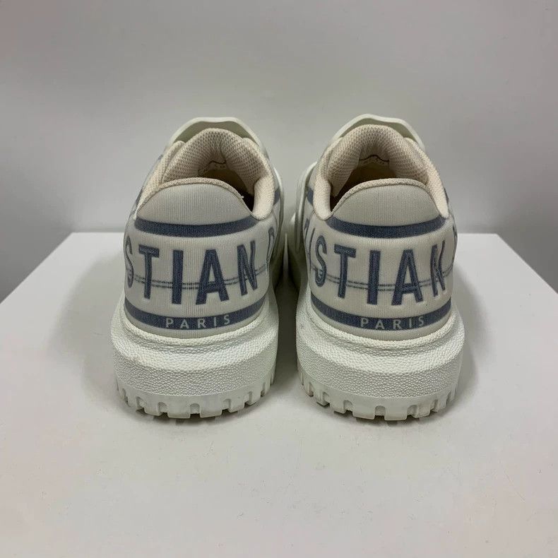 Dior Dior White Shell Sneakers with Blue Details Size US 9 / IT 39 - 6 Thumbnail