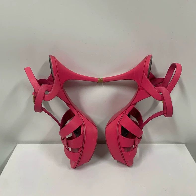 Saint Laurent Paris Pink Stiletto Heels by Saint Laurent Size US 6 / IT 36 - 5 Thumbnail