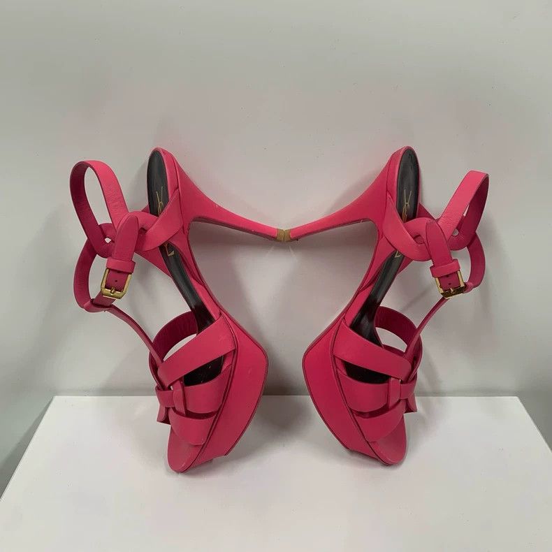 Saint Laurent Paris Pink Stiletto Heels by Saint Laurent Size US 6 / IT 36 - 4 Thumbnail