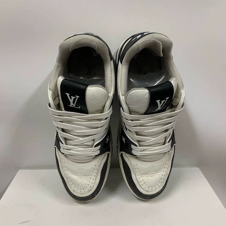 Louis Vuitton Louis Vuitton Black White Trainer Sneakers Size US 7 / IT 37 - 3 Thumbnail