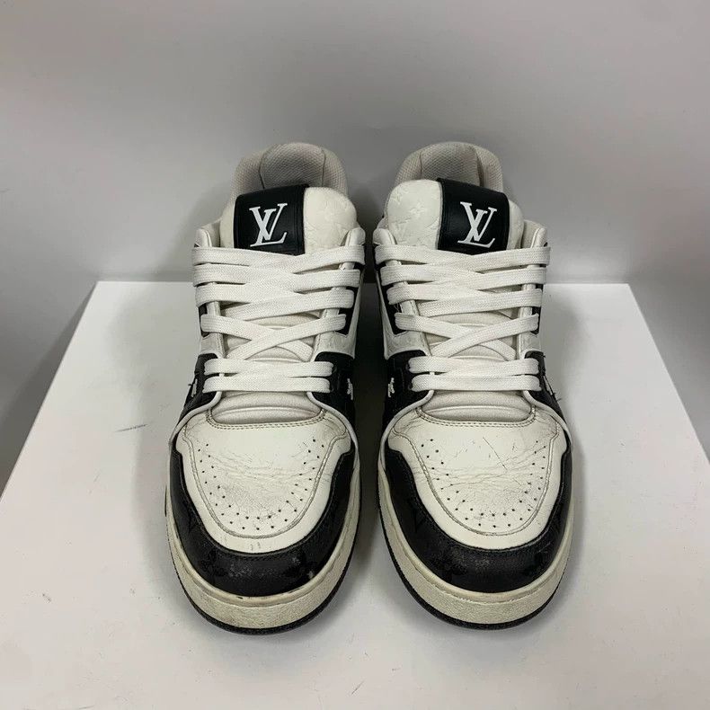 Louis Vuitton Louis Vuitton Black White Trainer Sneakers Size US 7 / IT 37 - 2 Thumbnail