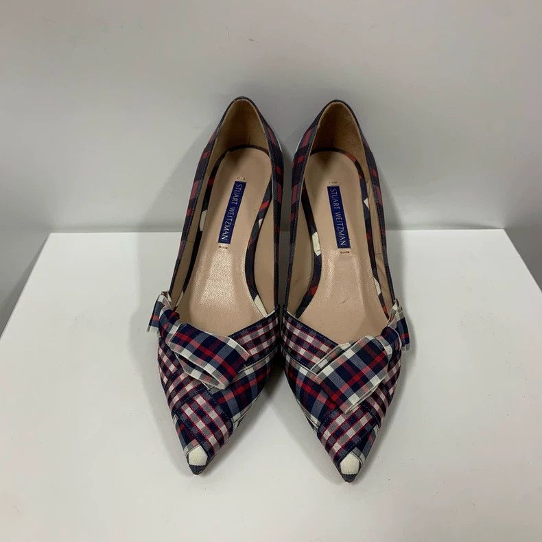 Jimmy Choo Stuart Weitzman Plaid High Heels Size 36 Size US 6 / IT 36 - 3 Thumbnail
