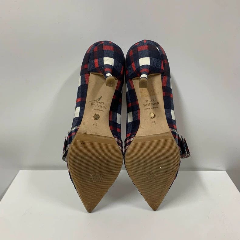 Jimmy Choo Stuart Weitzman Plaid High Heels Size 36 Size US 6 / IT 36 - 6 Thumbnail