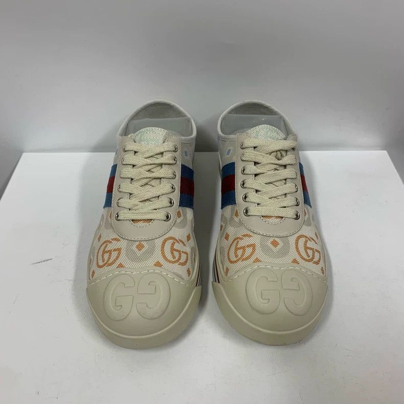 Gucci Gucci Double G Shell Sneakers Size 34 Size US 4 / IT 34 - 2 Thumbnail