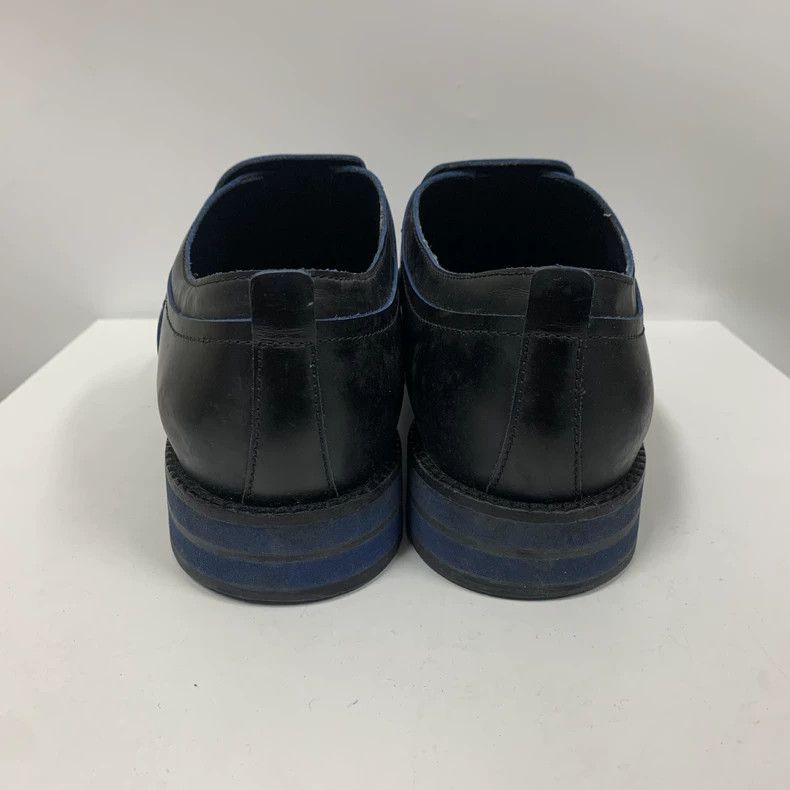Louis Vuitton Classic Black LV Loafers with Blue Detailing Size US 9 / IT 39 - 6 Thumbnail