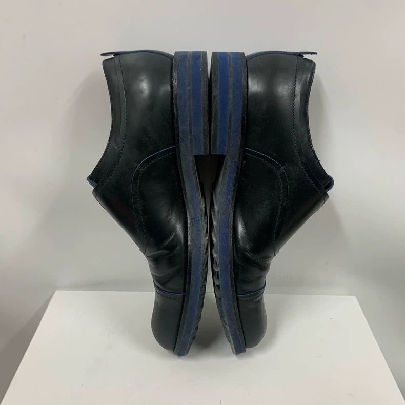 Louis Vuitton Classic Black LV Loafers with Blue Detailing Size US 9 / IT 39 - 5 Thumbnail