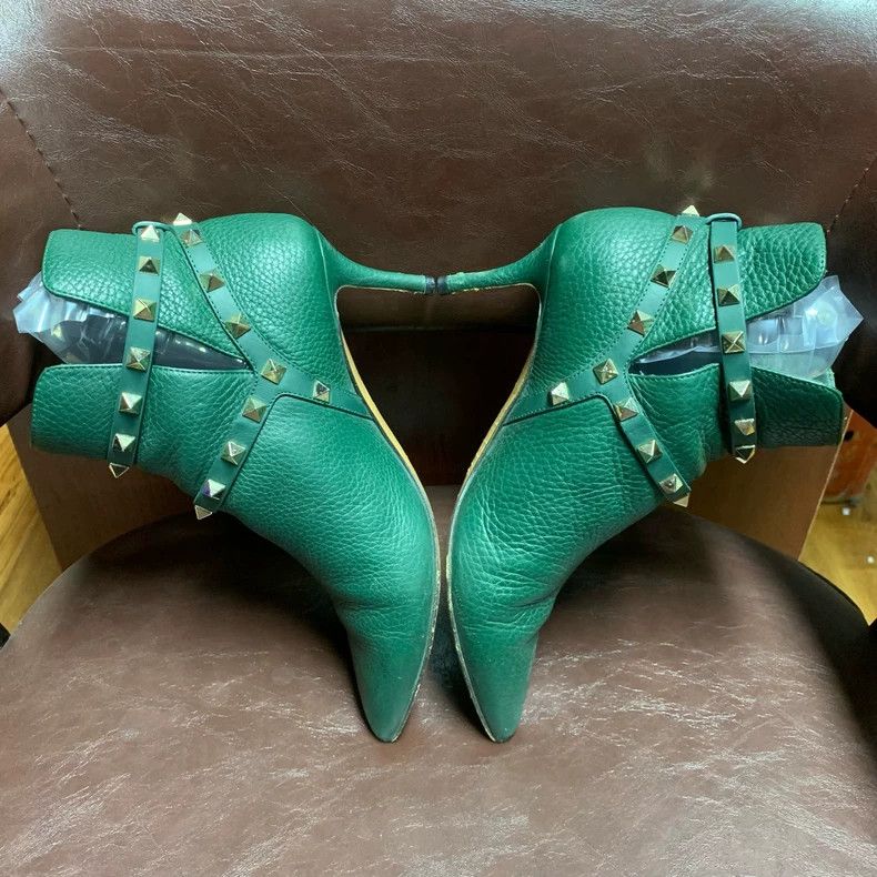 Valentino Valentino Green Studded High Heels Size 36 Size US 6 / IT 36 - 5 Thumbnail