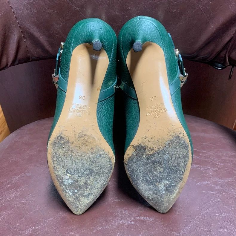 Valentino Valentino Green Studded High Heels Size 36 Size US 6 / IT 36 - 7 Thumbnail