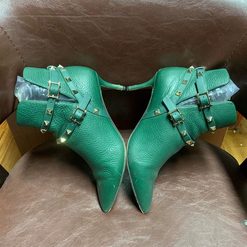 Valentino Valentino Green Studded High Heels Size 36 Size US 6 / IT 36 - 4 Thumbnail
