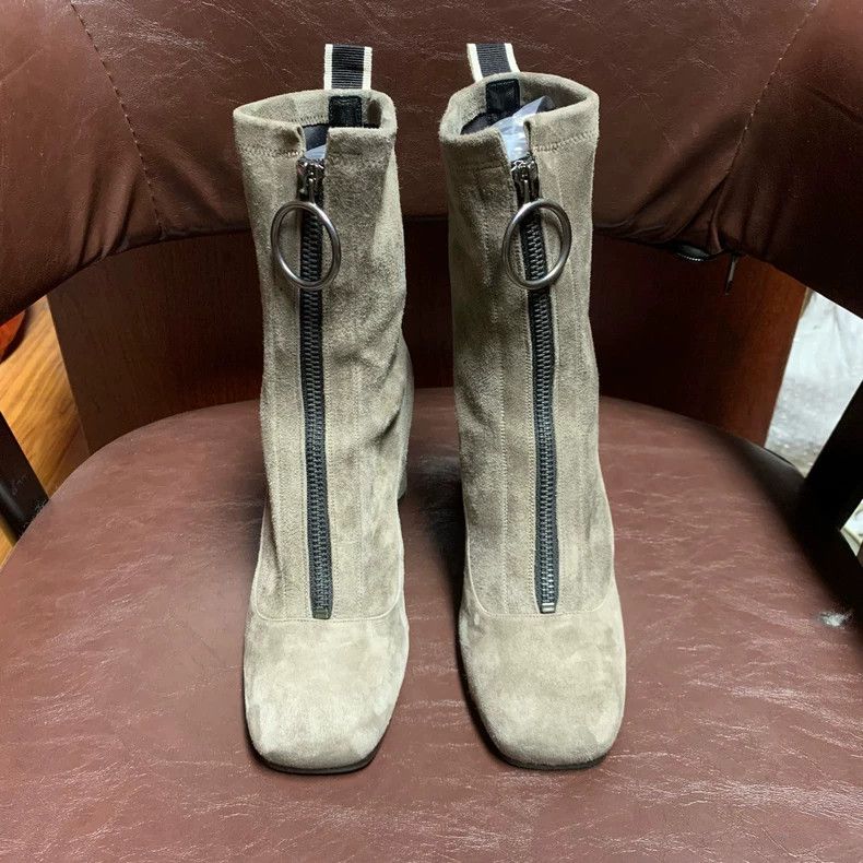 Jimmy Choo Elevated Suede Ankle High Heels Size US 6 / IT 36 - 2 Thumbnail