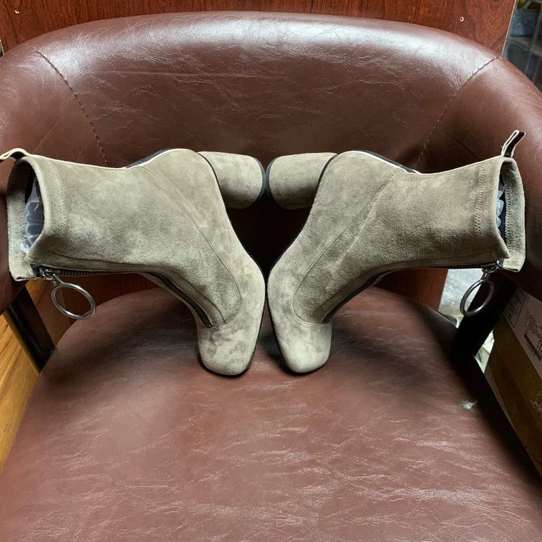 Jimmy Choo Elevated Suede Ankle High Heels Size US 6 / IT 36 - 5 Thumbnail