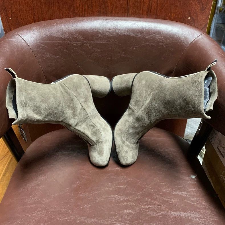 Jimmy Choo Elevated Suede Ankle High Heels Size US 6 / IT 36 - 4 Thumbnail