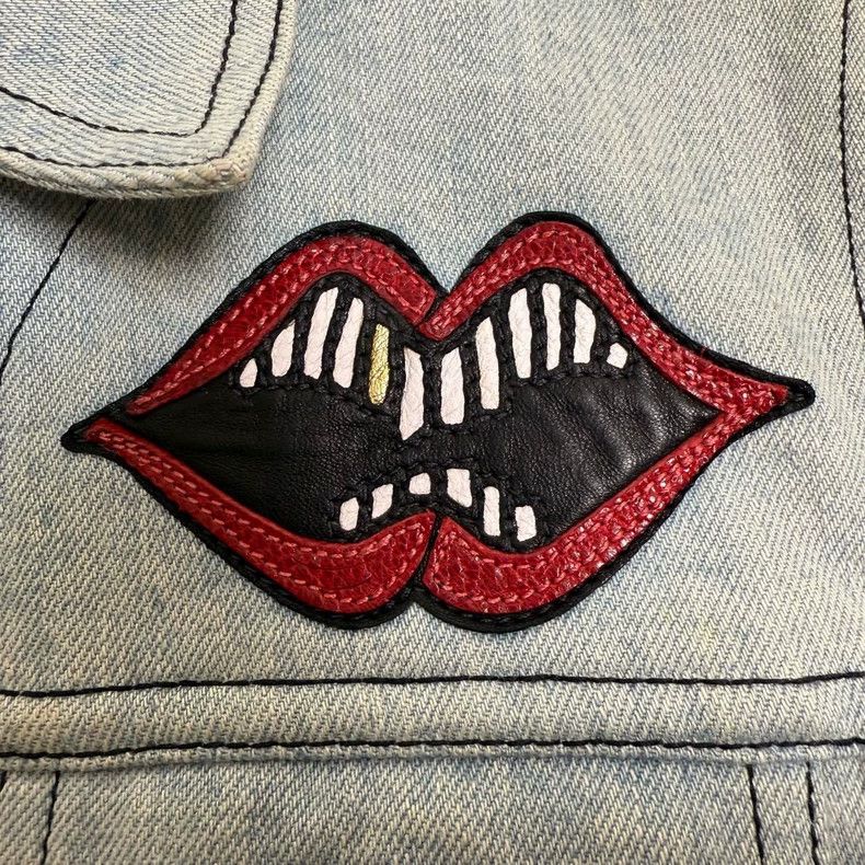 Chrome Hearts Hand-painted Chrome Hearts Denim Jacket Size M / US 6-8 / IT 42-44 - 3 Thumbnail