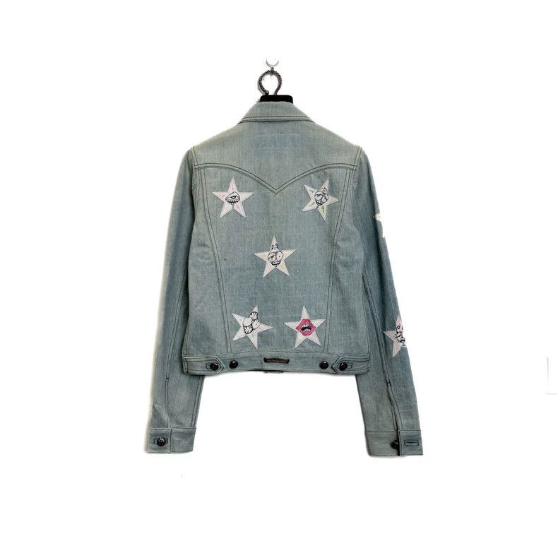 Chrome Hearts Hand-painted Chrome Hearts Denim Jacket Size M / US 6-8 / IT 42-44 - 2 Thumbnail