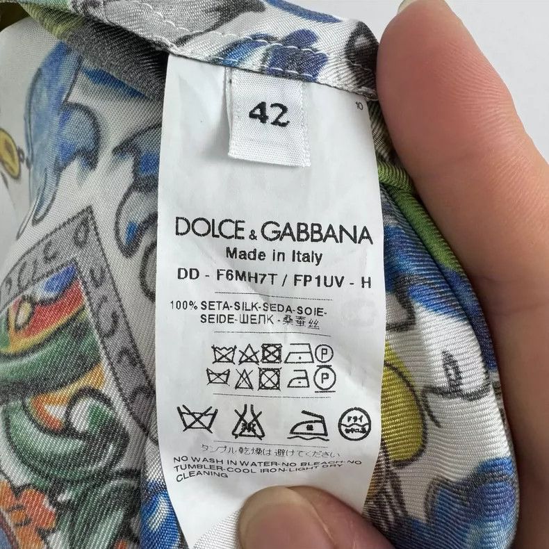 Dolce & Gabbana Dolce Gabbana Silk Jumpsuit Dress in Colorful Print Size 42" / US 20 - 8 Thumbnail