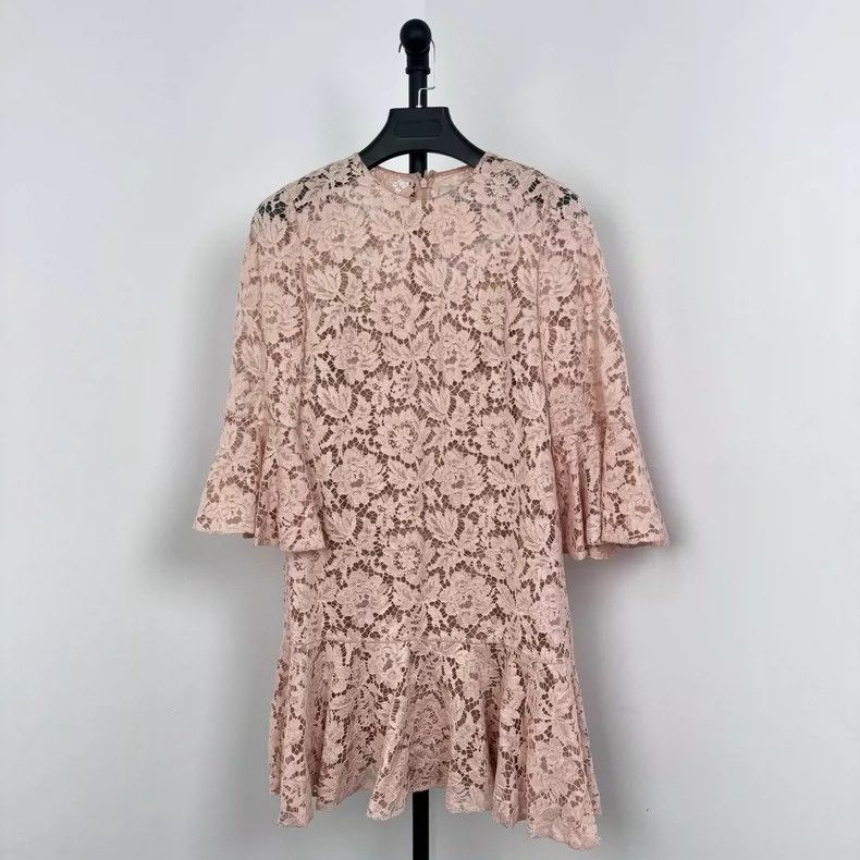 Valentino Valentino Classic Pink Lace Long Skirt Size M / US 6-8 / IT 42-44 - 3 Thumbnail