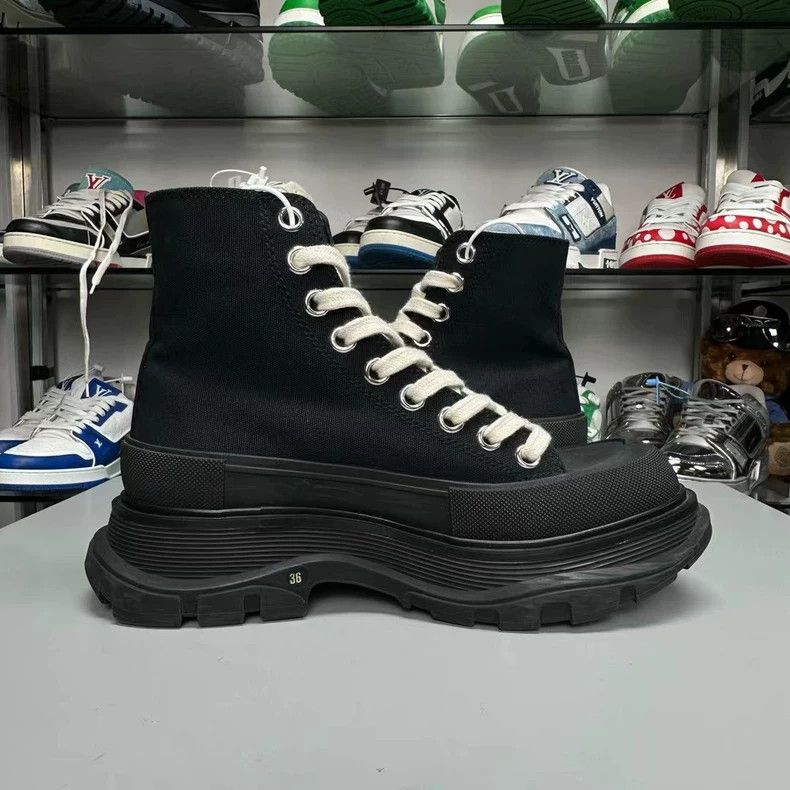 Alexander McQueen Alexander McQueen Black High-Top Boots Size US 6 / IT 36 - 3 Thumbnail