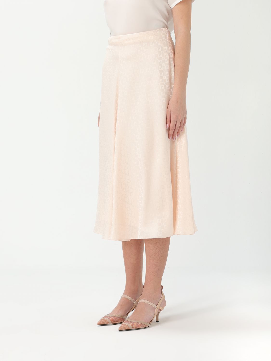 Fendi Fendi Skirt Woman Peach Size 28" / US 6 / IT 42 - 3 Thumbnail