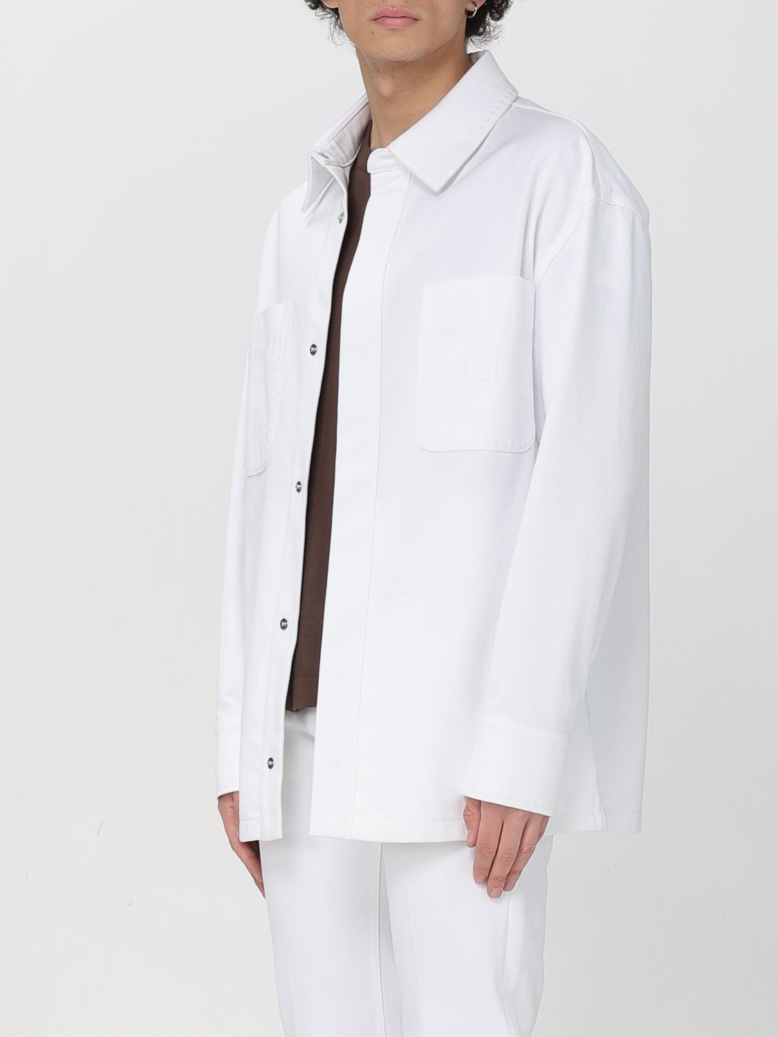 Fendi Fendi Shirt Men White Size US L / EU 52-54 / 3 - 4 Thumbnail