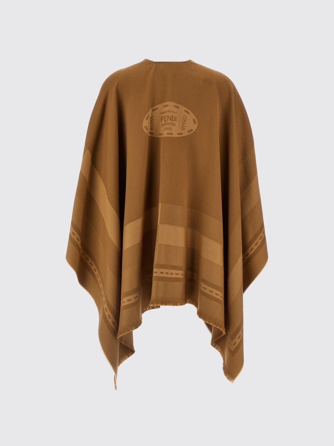 Fendi Fendi Shawl Woman Brown Size ONE SIZE - 2 Thumbnail