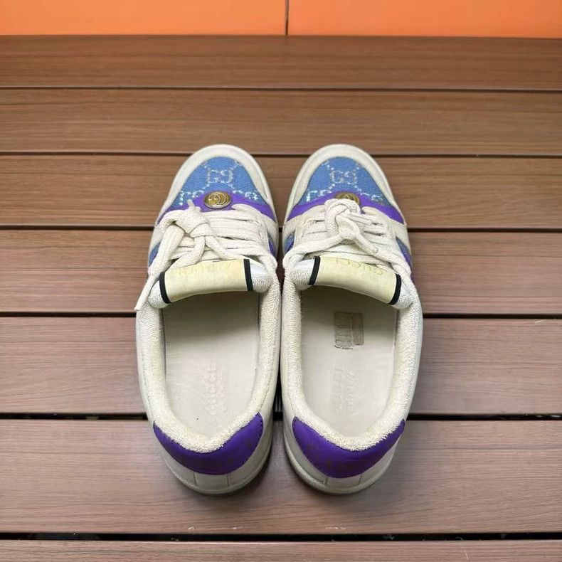 Gucci Gucci Dirty Sneakers in Blue Size 35 Size US 5 / IT 35 - 3 Thumbnail