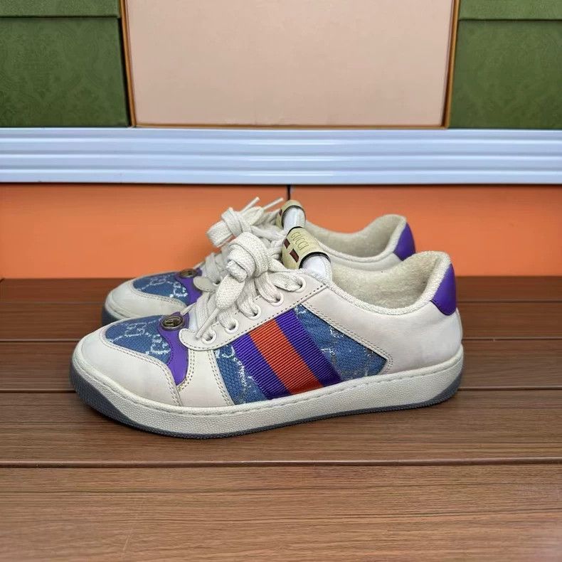 Gucci Gucci Dirty Sneakers in Blue Size 35 Size US 5 / IT 35 - 5 Thumbnail