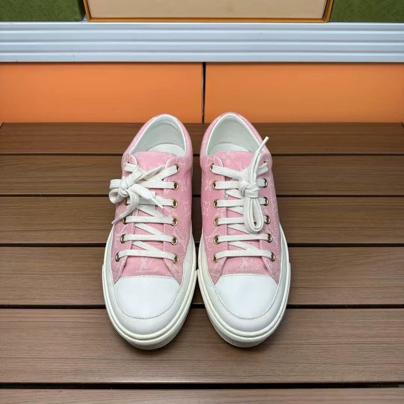 Louis Vuitton Louis Vuitton Pink Monogram Sneakers Size 36 Size US 6 / IT 36 - 3 Thumbnail