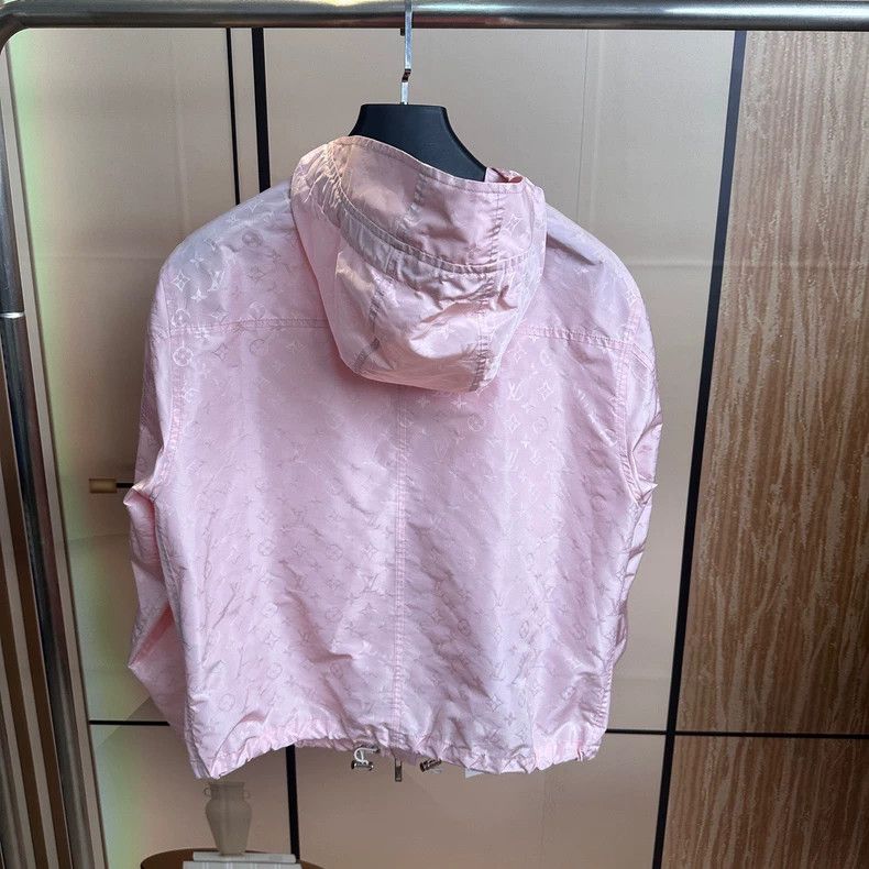 Louis Vuitton Louis Vuitton Pink Hooded Windbreaker Jacket Size M / US 6-8 / IT 42-44 - 2 Thumbnail