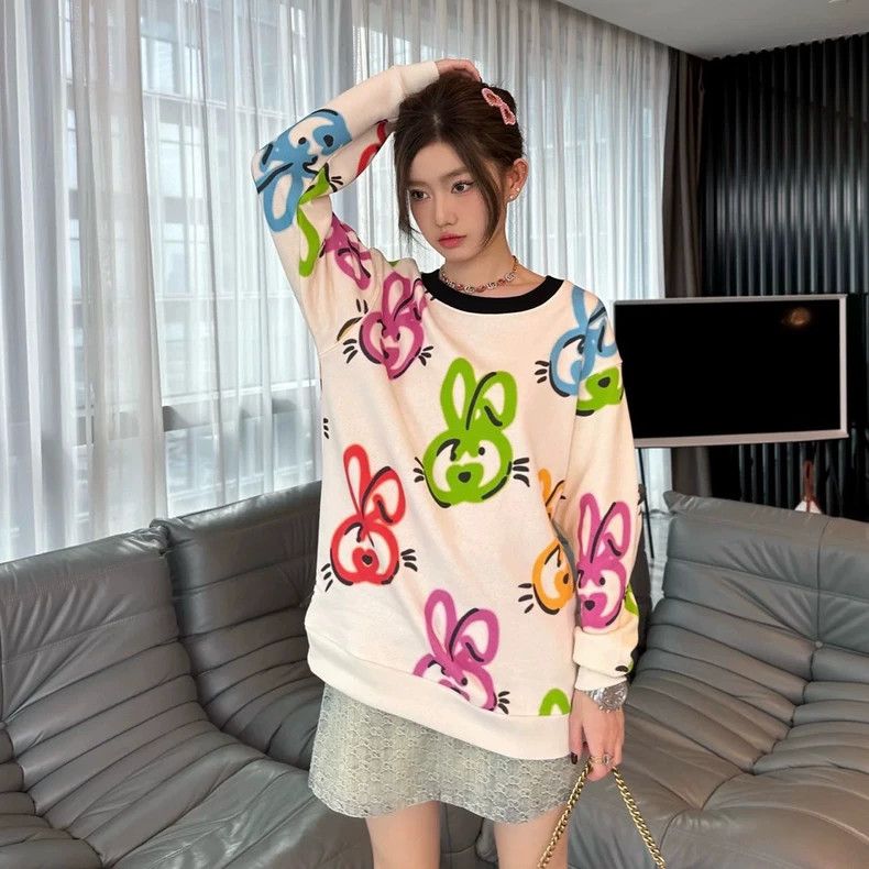 Gucci Gucci Colorful Rabbit Embroidered Sweatshirt Size S / US 4 / IT 40 - 6 Thumbnail