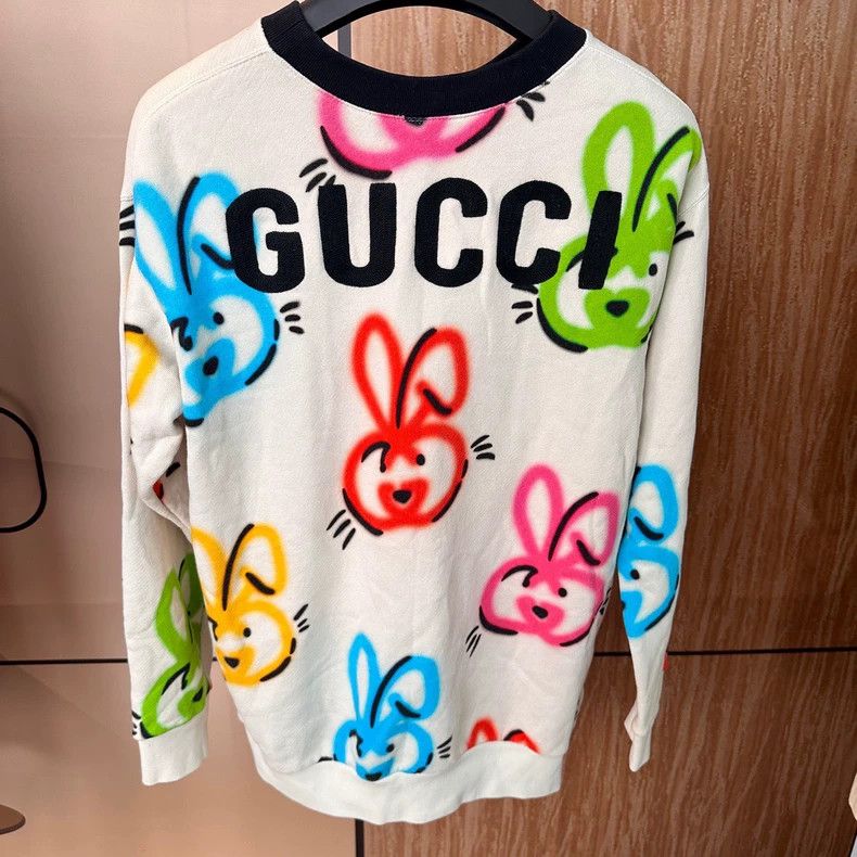 Gucci Gucci Colorful Rabbit Embroidered Sweatshirt Size S / US 4 / IT 40 - 2 Thumbnail