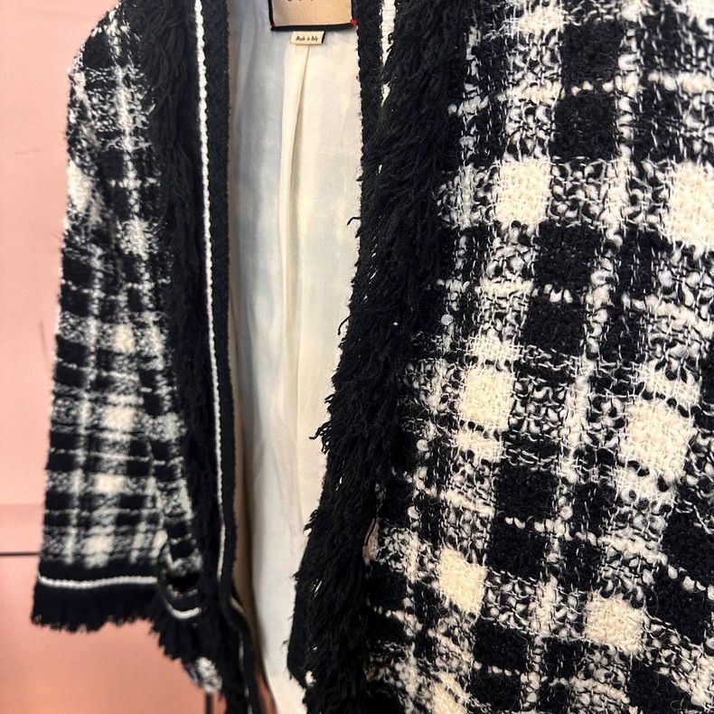 Gucci Gucci Black White Plaid Jacket Size M / US 6-8 / IT 42-44 - 3 Thumbnail