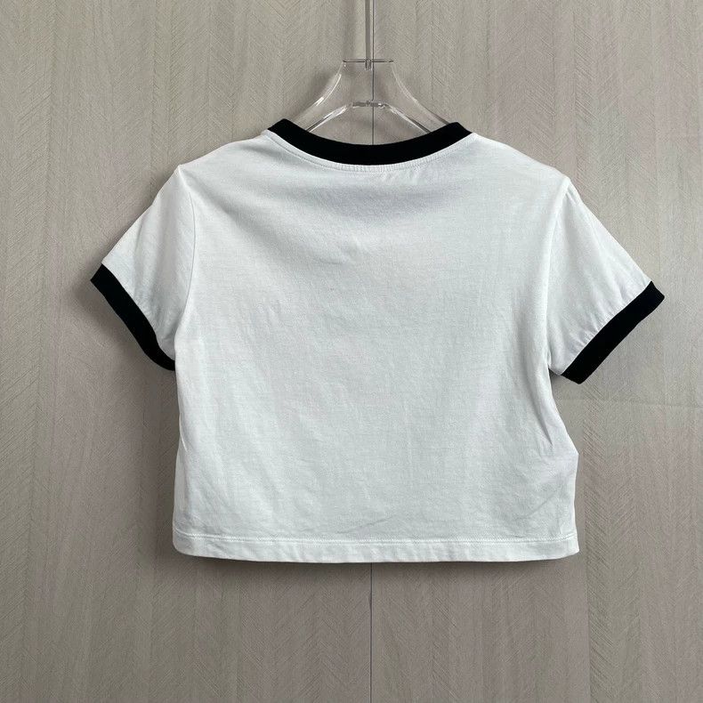 Miu Miu MiuMiu Short Logo Crop Top XS Size XS / US 0-2 / IT 36-38 - 2 Thumbnail