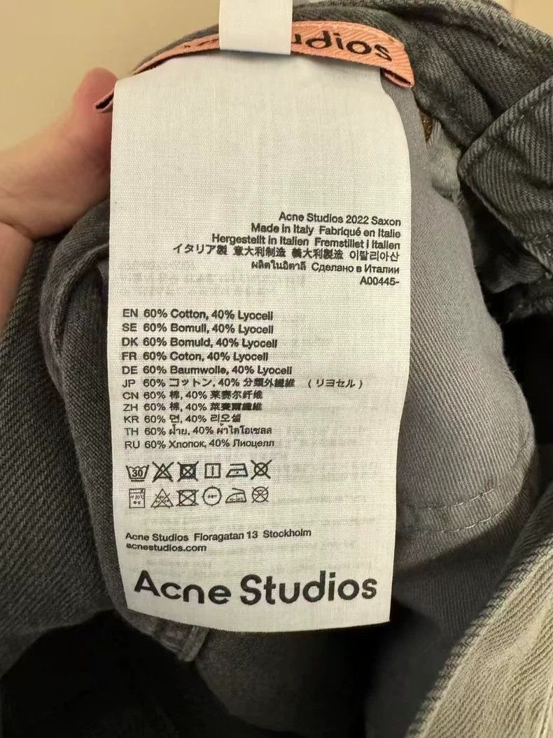 Acne Studios Acne Studios Washed Gray Denim Pants Size 24" / US 00 / IT 34 - 4 Thumbnail