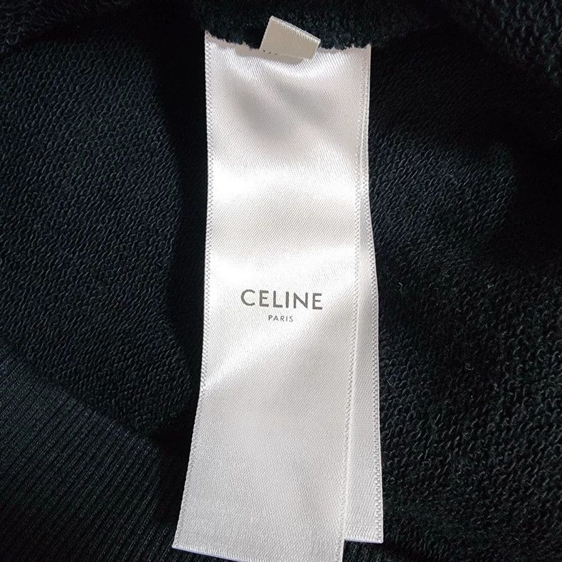 Celine Black Logo Hoodie from Celine Size M / US 6-8 / IT 42-44 - 3 Thumbnail