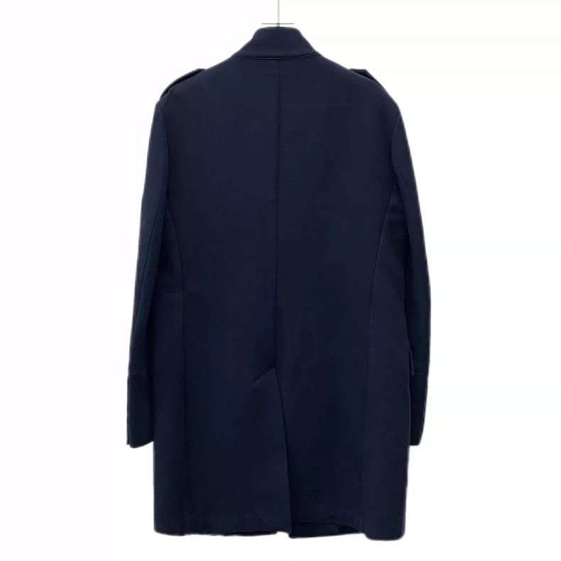 Balmain Balmain Navy Cotton Long Sleeve Coat Size L / US 10 / IT 46 - 2 Thumbnail