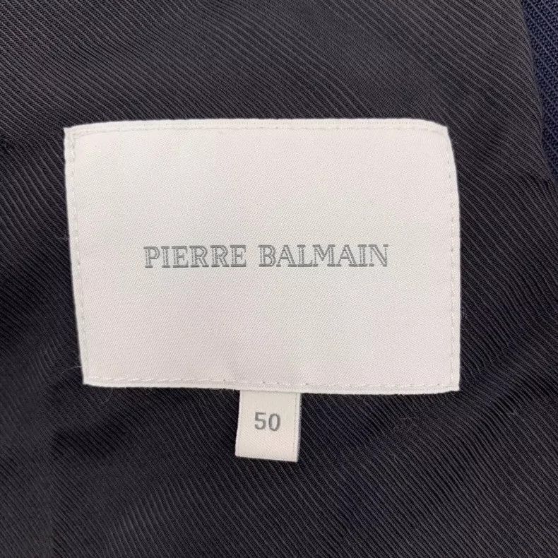 Balmain Balmain Navy Cotton Long Sleeve Coat Size L / US 10 / IT 46 - 5 Thumbnail