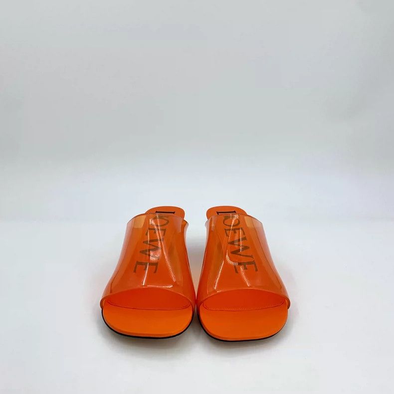 Loewe Orange Transparent High Heel Sandals by Loewe Size US 6 / IT 36 - 3 Thumbnail