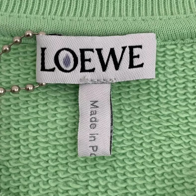 Loewe Loewe Mint Green Graphic Long Sleeve Sweatshirt Size S / US 4 / IT 40 - 5 Thumbnail
