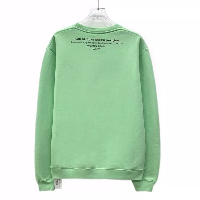 Loewe Loewe Mint Green Graphic Long Sleeve Sweatshirt Size S / US 4 / IT 40 - 2 Thumbnail