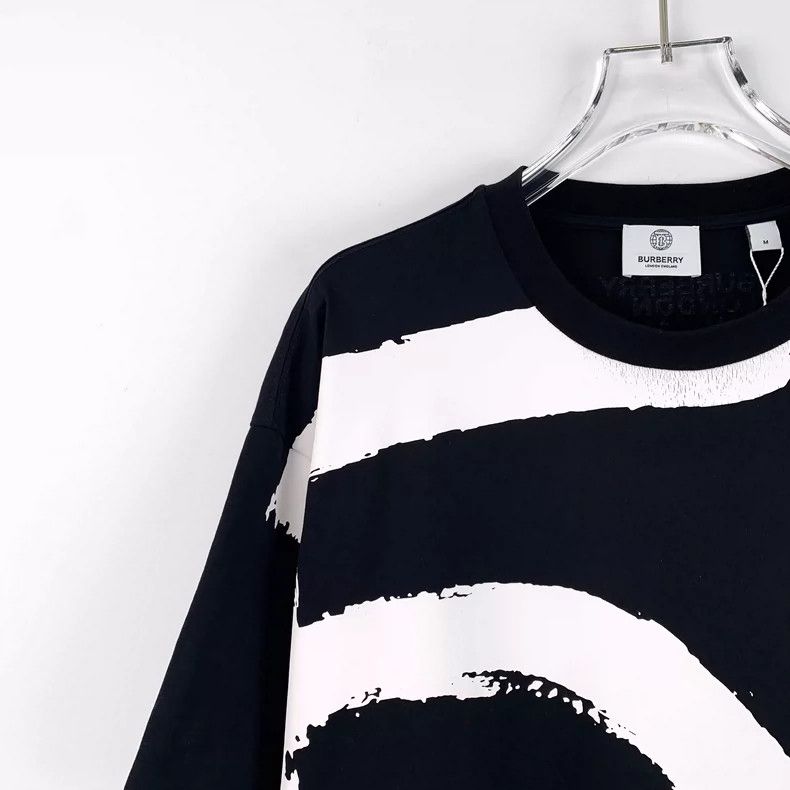 Burberry Black Burberry Logo Cotton Short Sleeve T-shirt Size M / US 6-8 / IT 42-44 - 3 Thumbnail