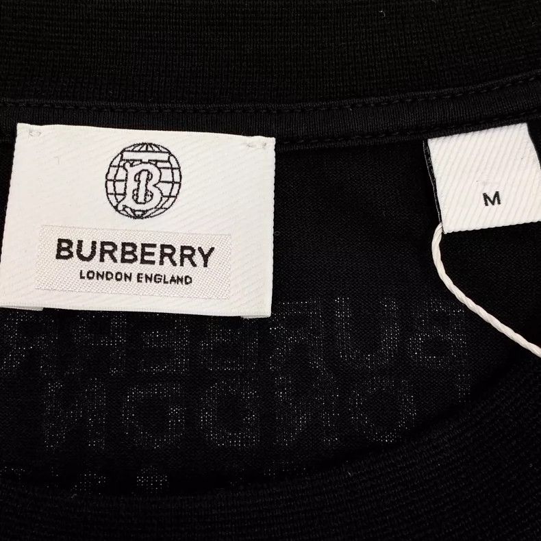Burberry Black Burberry Logo Cotton Short Sleeve T-shirt Size M / US 6-8 / IT 42-44 - 6 Thumbnail