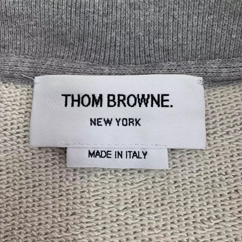 Thom Browne Gray Dog Embroidered Long Sleeve Sweatshirt Size M / US 6-8 / IT 42-44 - 6 Thumbnail