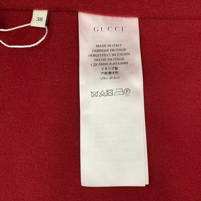 Gucci Gucci Brown Logo Print Wool Long Coat Size S / US 4 / IT 40 - 7 Thumbnail