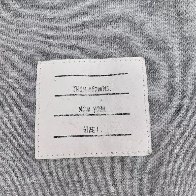 Thom Browne Gray Classic Drawstring Casual Sports Pants Size 23" - 6 Thumbnail