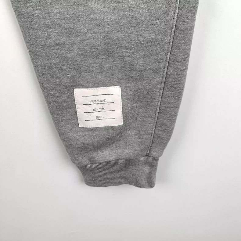 Thom Browne Gray Classic Drawstring Casual Sports Pants Size 23" - 5 Thumbnail