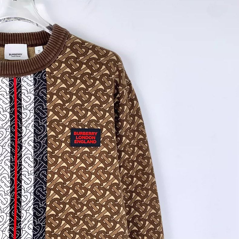 Burberry Burberry Brown Striped Long Sleeve Sweatshirt Size XS / US 0-2 / IT 36-38 - 3 Thumbnail