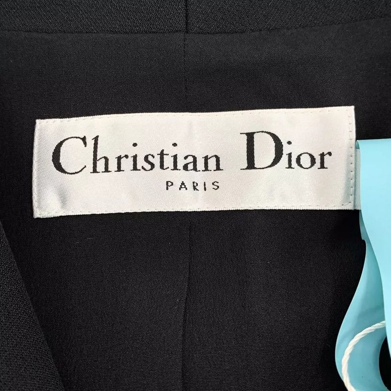 Dior Christian Dior Black Wool Long Sleeve Blazer Size XXS / US 00 / IT 34 - 5 Thumbnail